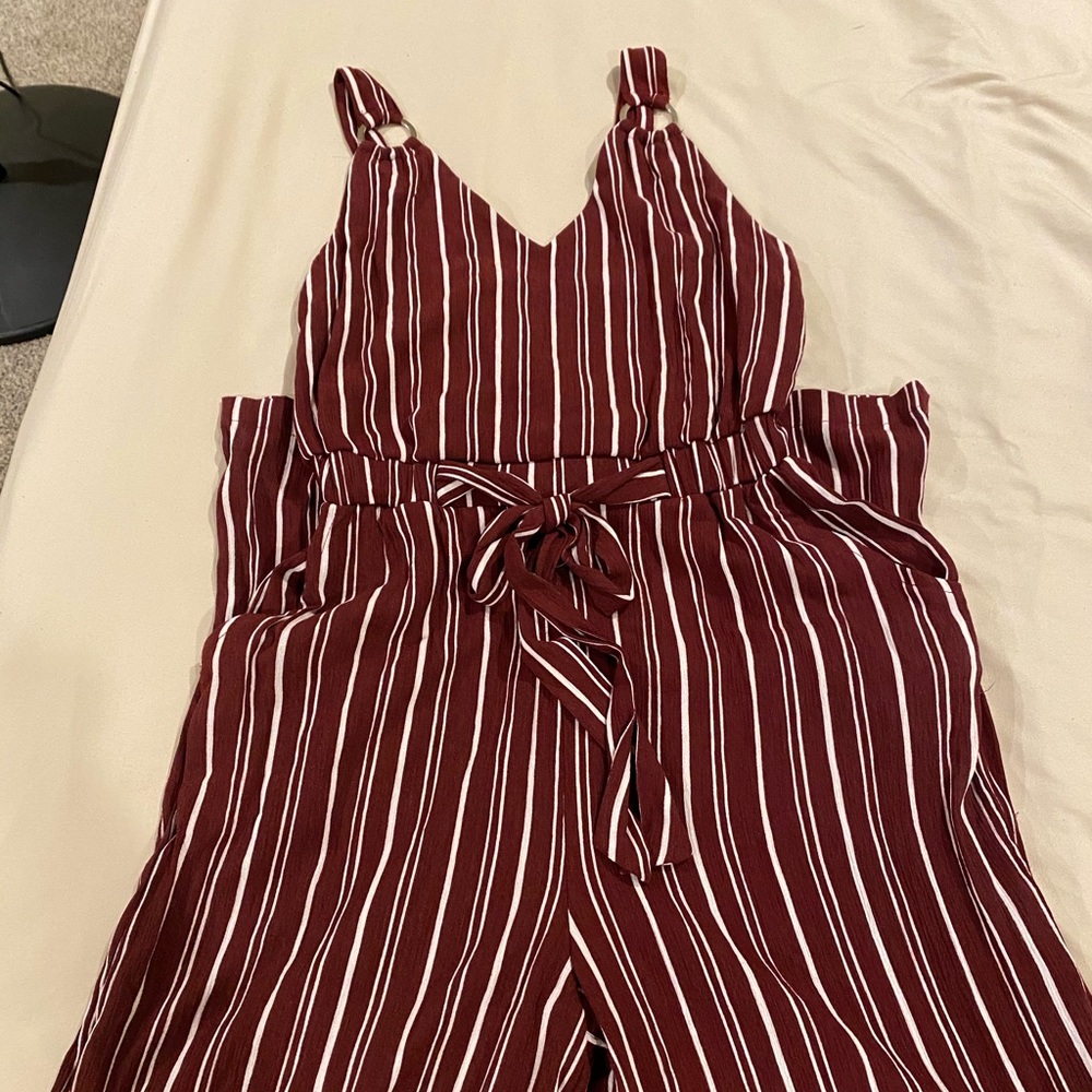 Maroon jumpsuit